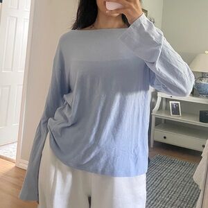 Abercrombie Tuckable Slash Top - Light Blue
